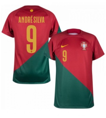Portugalia Andre Silva #9 Koszulka Podstawowych MŚ 2022 Krótki Rękaw